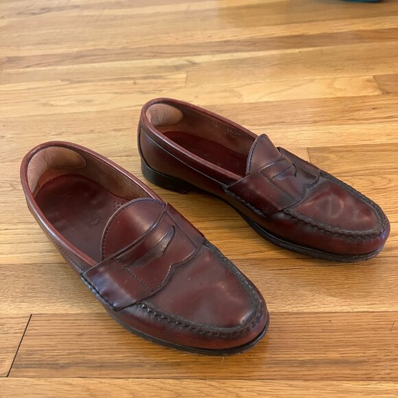Lands' End Cordovan Leather Penny Loafers - Men's 10 M - Picture 1 of 10